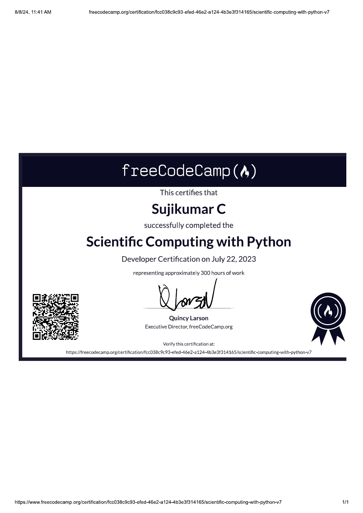 Scientific Computing with Python