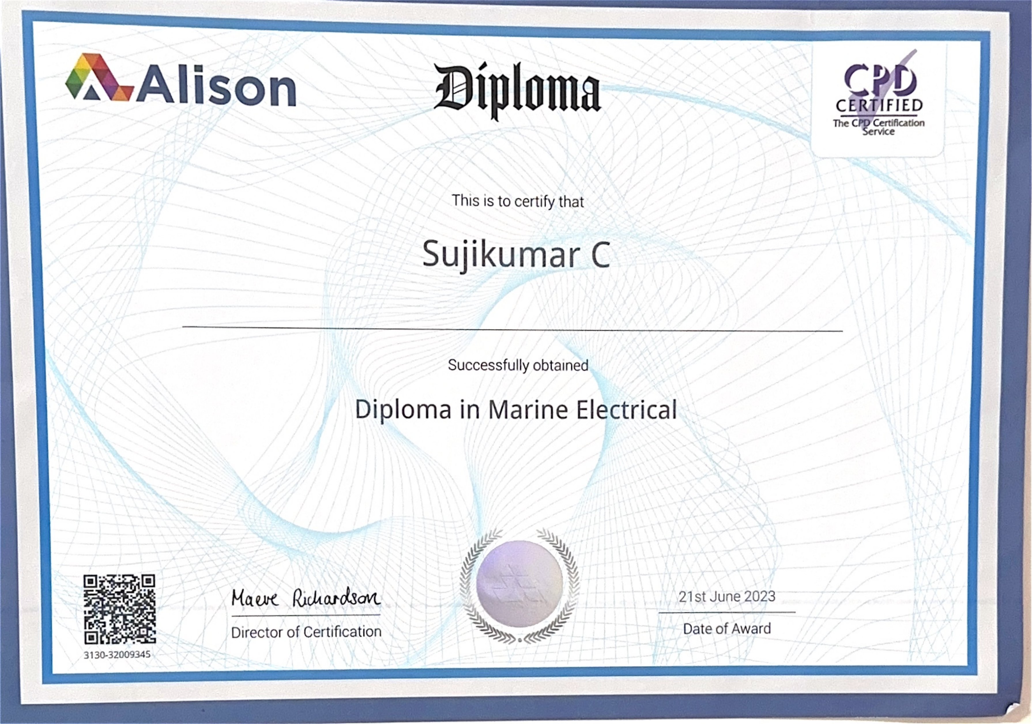 Diploma in Marine Electrical