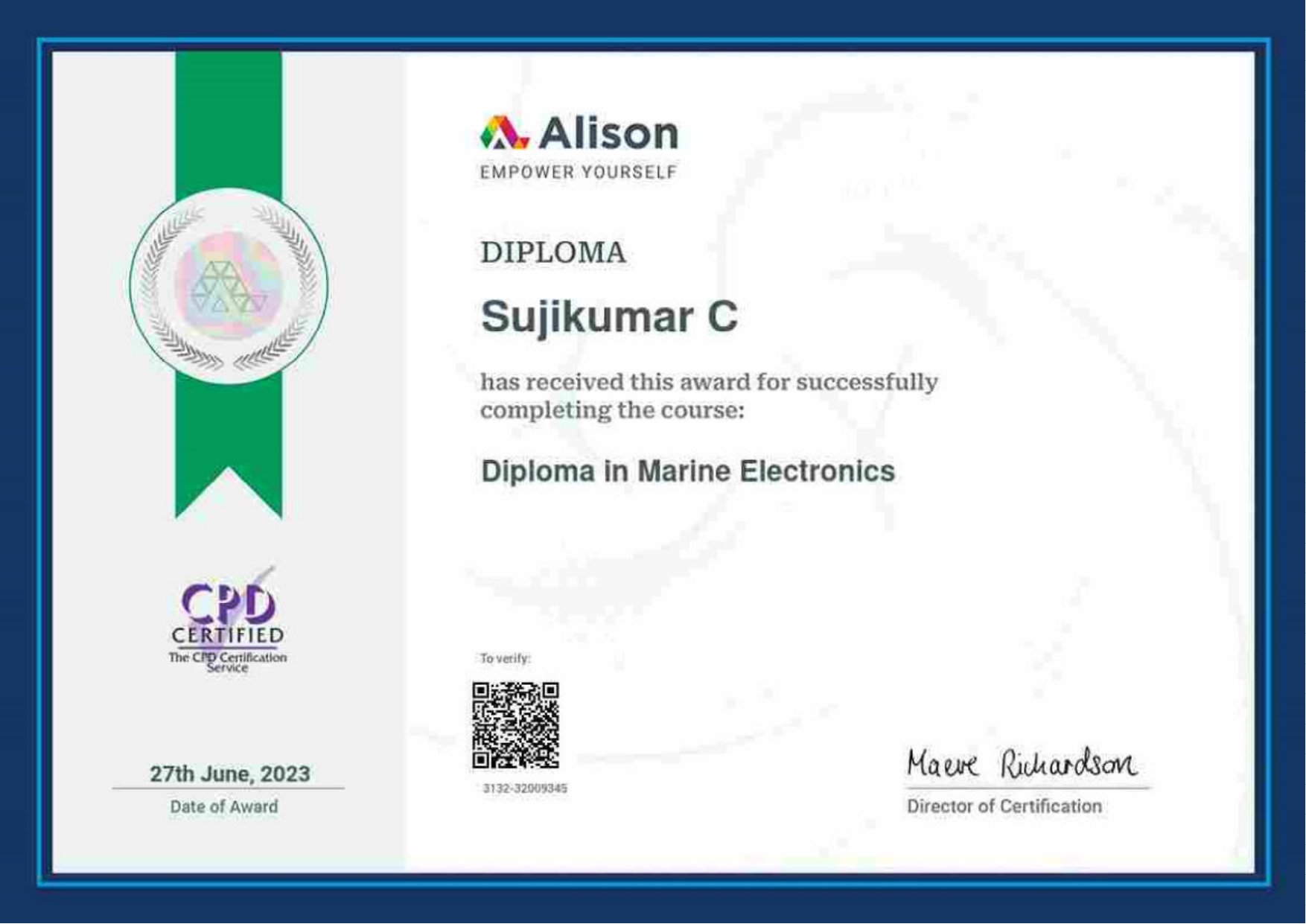 Diploma in Marine Electronics